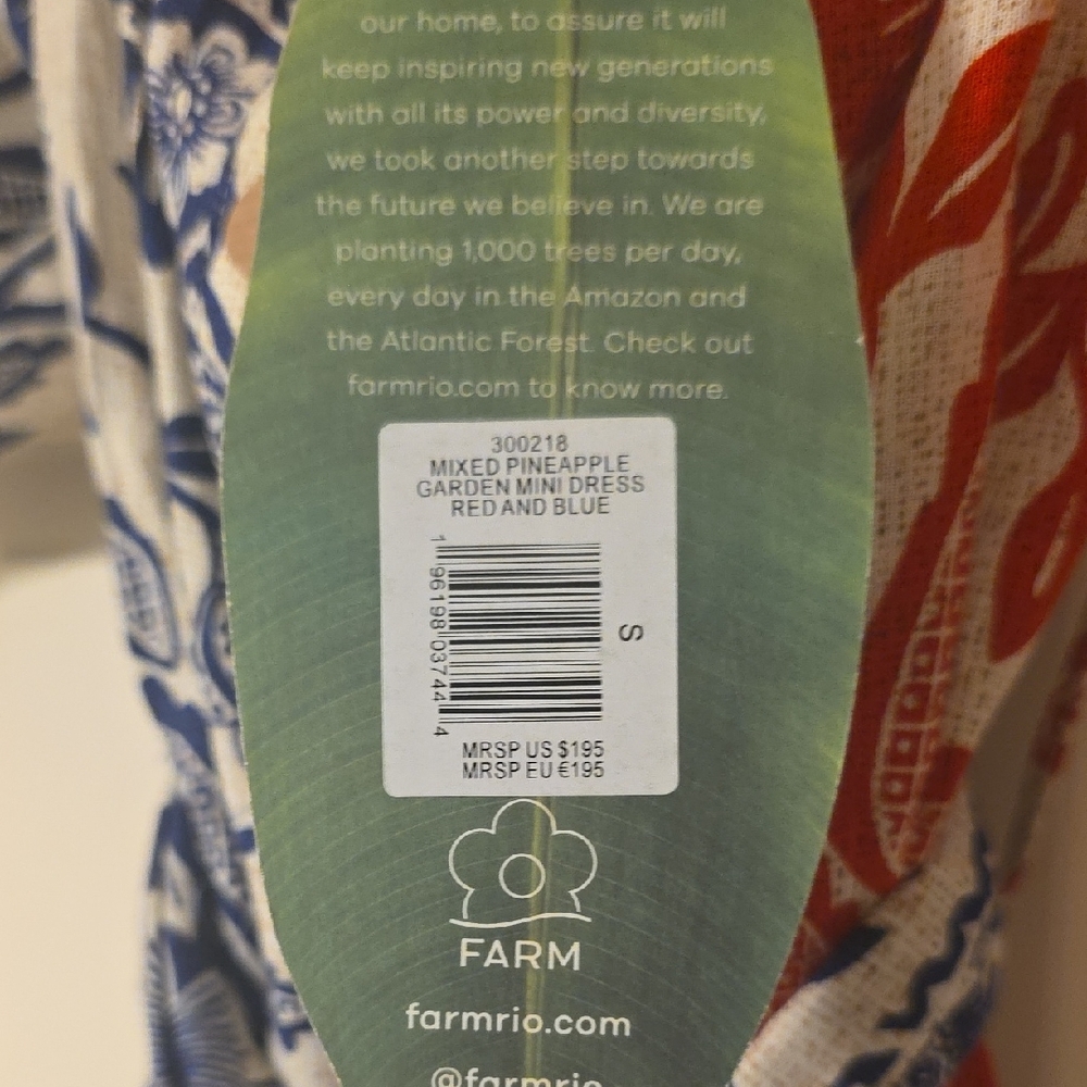 FARM RIO Floral Off-Shoulder Dress-SZ SMALL - Picture 6 of 6